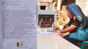 Diatas Pusara Anak, Ibu Korban Tulis Surat Untuk Presiden Prabowo dengan keadilan atas kematian anak yang dibunuh secara sadis